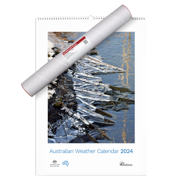 Australian Weather Calendar 2024 - large tube