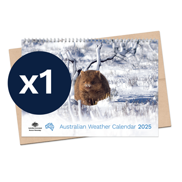 Australian Weather Calendar 2025 – small flatpack