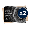 	Australian Weather Calendar 2027 – small flatpack x 2